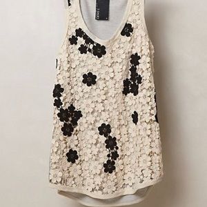 Anthro Dolan floral top, small, euc